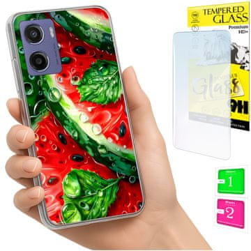 Fotokutija za Motorola Moto E15 i Moto G05, s okruglim uzorkom, staklo
