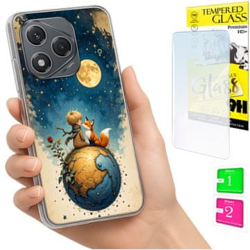 Fotokućište za Honor 400 Lite, grafika lisičica, zaštitno staklo 9H
