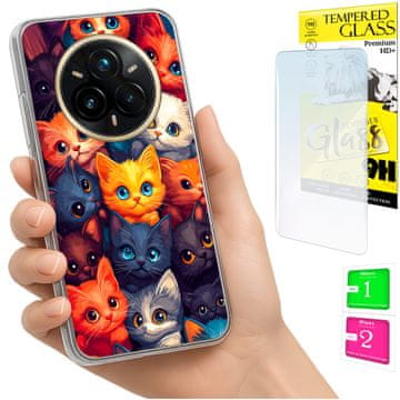 NEO Futrola za Realme 14 Pro+ 5G / 14 Pro Plus 5G FOTO maska, boja mačke + STAKLO