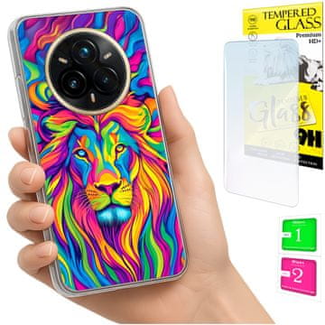 Etui za realme 14 Pro+ 5g / 14 Pro Plus 5g foto case plecki lav + staklo