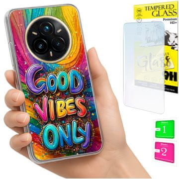 Etui za Realme 14 Pro+ 5G / 14 Pro Plus 5G foto case pleća vibes i staklo