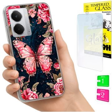 Futrola za Realme 14 5G / 14T 5G foto maskica leptir + zaštitno staklo 9h