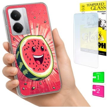 Etui za Realme 14 5G / 14T 5G maska foto poleđina lubenica + zaštitno staklo 9h