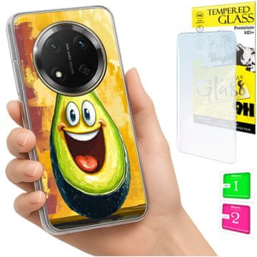 Fotobok za Honor Magic7 Lite s uzorkom avokada + staklo