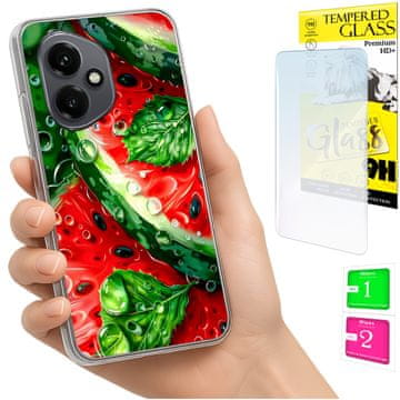 NEO Futrola za Honor X7d / 400 Smart Housing FOTO Stražnja strana futrole Lubenica + 9H STAKLO