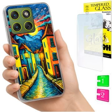 Etui za Motorola Edge 70 foto kućište s grafika art i staklo