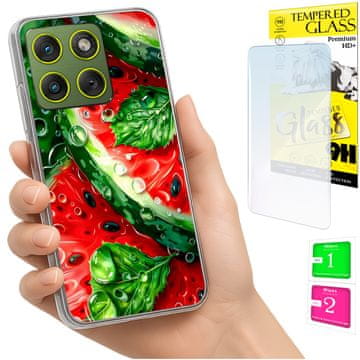 Fototorbica za Motorola Edge 70, zadnja maska s grafikom lubenice + staklo