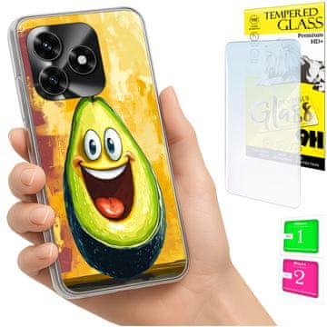 NEO Futrola za Honor X5C Plus / X5C 4G FOTO Futrola Avokado Stražnja strana + 9H staklo