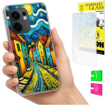 Etui za Oppo Reno 13F 5G / 13 FS 5G foto maskica art plus 9h staklo