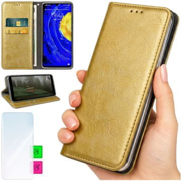 Futrola za telefon u obliku novčanika za Honor Magic7 Lite - zlatna maska Bluemoon
