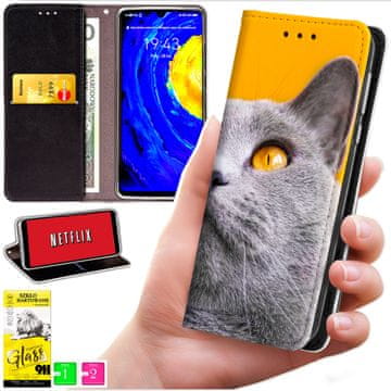 Futrola tipa novčanik za Realme C71 - torbica BLUEMOON uzorak + zaštitno staklo 9h