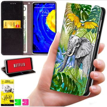 Futrola tipa novčanik za Realme Note 70t, bluemoon otisak i 9h staklo