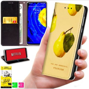 Futrola tipa novčanik za Realme C71 - maska BLUEMOON s uzorkom + 9H staklo