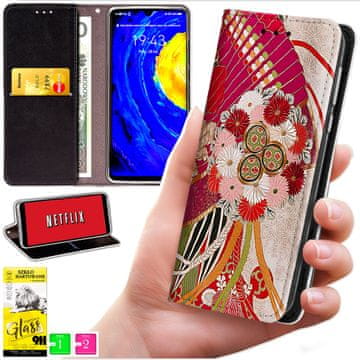 Futrola tipa novčanik za Realme C71 - maska BLUEMOON s otiskom + staklo 9h