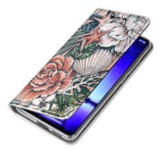 Futrola tipa novčanik za Motorola Edge 50 Fusion – torbica bluemoon s otiskom + staklo 9h