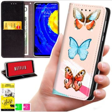 Futrola tipa novčanik za Oppo Reno 15F / 15F FS - maskica bluemoon s uzorkom + staklo 9h
