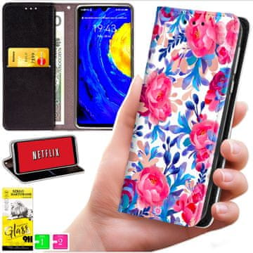 Futrola tipa novčanik za Xiaomi Poco X7 Pro 5G - zaštitna maska bluemoon s uzorkom + 9h staklo