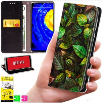 Futrola tipa novčanik za Motorola Edge 50 Neo - maska bluemonk s uzorkom + staklo 9h