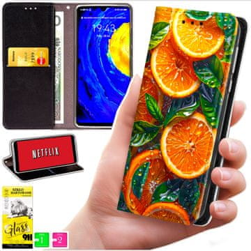Futrola za Honor X5C Plus / X5C 4G - maska BLUEMOON s printom + staklo 9h