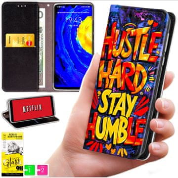Futrola tipa novčanik za Motorola Edge 70 - maska bluemonootisak + staklo 9h