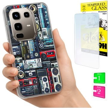 Etui za INFINIX Note 50 Pro 4G, fotografija, maska, futrola + zaštitno staklo 9h