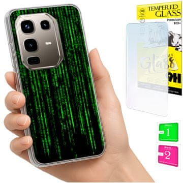 Kućište za INFINIX Note 50 Pro 4G, torbica sa foto leđima i zaštitnim staklom 9h