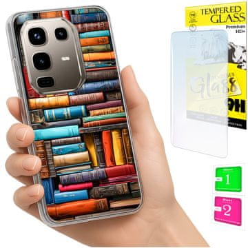 Etui za INFINIX Note 50 Pro 4G, obloga foto, maska, futrola i kaljeno staklo 9h