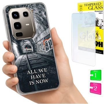 Etui za INFINIX Note 50 Pro 4G, fotografsko kućište, futrola + 9H staklo