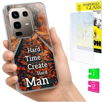 Futrola za Infinix Note 50 Pro 4G s fotografskom maskom i zaštitnim staklom 9h