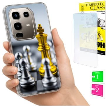 Fotel za infiniX note 50 pro 4g s foto koricama i zaštitnim staklom 9h