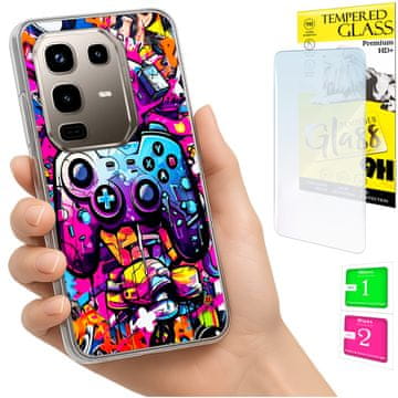 Etui za infinix note 50 pro 4g, fotofutrola sa zaštitnim staklom 9h