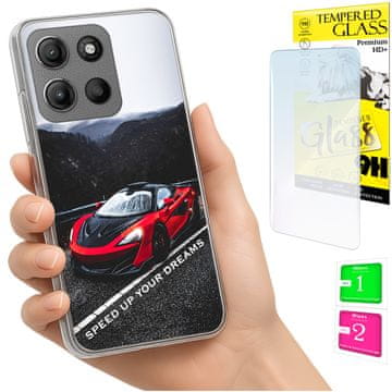Futrola za Motorola Moto G15 / G15 Power, stražnja futrola i zaštitno staklo