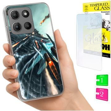 Futrola za Motorola Moto G15 / G15 Power, maska s leđima i zaštitno staklo