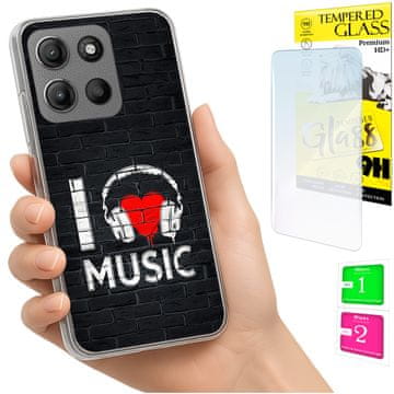 Futrola za Motorola Moto G15 / G15 Power s tvrdim staklom