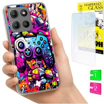 Futrola za Motorola Moto G15 / G15 Power, maska, stražnja strana, torbica + staklo