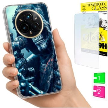 Futrola za Realme 14 Pro+ 5G / 14 Pro Plus 5G, maska sa stražnjom stranom i 9h staklom