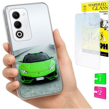 Torbica za Oppo A5 5G, maskica s fotografijom, stražnja maskica, futrola + 9H staklo