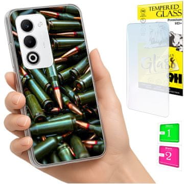 Etui za Oppo A5 5G, maskica s fotografijom, stražnja maskica, torbica + staklo 9H