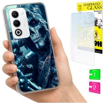 Etui za Oppo A5 5G, maskica FOTO, zadnja stranica, futrola + 9H staklo
