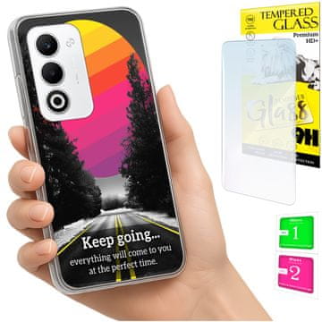 Etui za Oppo A5 5G, maskica FOTO, stražnja strana, futrola + staklo 9H