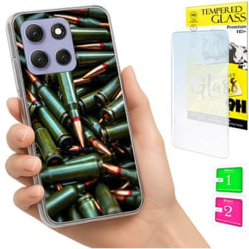 Etui za Motorola Moto G86 Power obloga foto case stražnji poklopac + staklo 9h