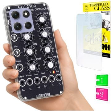 Etui za Motorola Moto G86 Power, foto maskica s leđima i zaštitnim staklom 9h