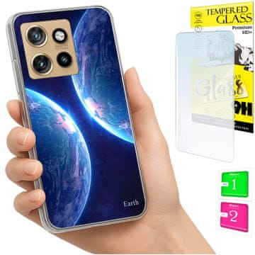 Torbica za Motorola Edge 50 Neo, maskica, futrola, 9H staklo