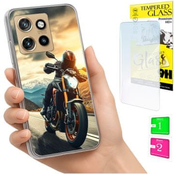 Etui za Motorola Edge 50 neo, obudowa foto, maskica, futrola + staklo 9h