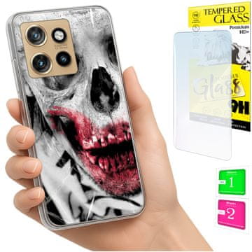 Etui za Motorola Edge 50 Neo, fotografijska maskica, futrola + kaljeno staklo 9h