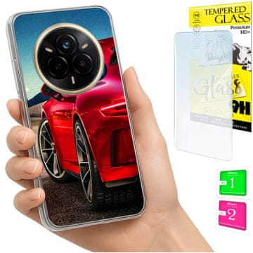 Torbica za Realme 14 Pro 5G, maskica Foto, stražnja strana + zaštitno staklo 9H