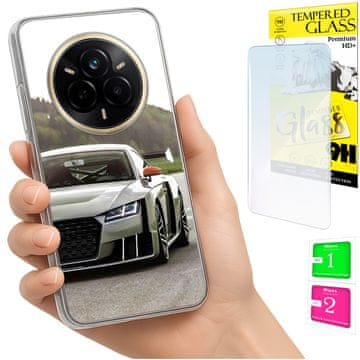Etui za Realme 14 Pro 5G, foto maskica, stražnja strana i staklo 9H