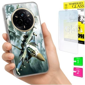 Futrola za realme 14 pro 5g s foto otvorom, pozadi, maska + zaštitno staklo 9h