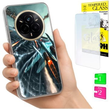 Futrola za Realme 14 Pro 5g s foto otvorom i zaštitnim staklom 9h