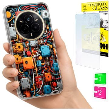 Torbica za Realme 14 Pro 5G FOTO maskica stražnja futrola + staklo 9H
